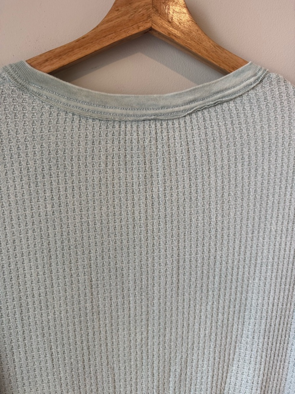 Free People Light Sage Waffle Knit Waffle Dress - Picture 5 of 8